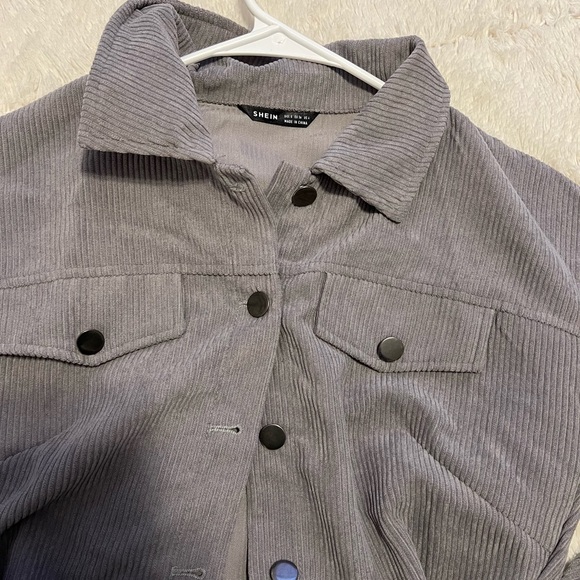 Shein Corduroy Crop Jacket - Picture 2 of 2